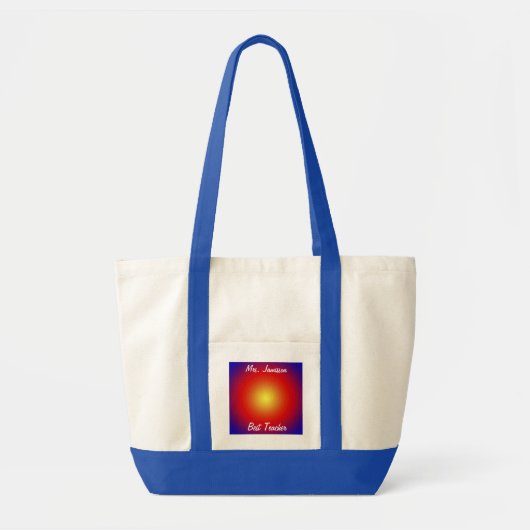 Beste lerarenwaardering bedankt Natural Canvas Tote Bag (Voorkant)
