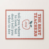 BESTE LEREN, aangepaste monogram puzzel (Horizontaal)