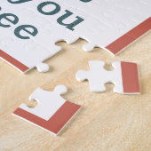 BESTE LEREN, aangepaste monogram puzzel Legpuzzel (Zijkant)