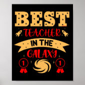BESTE LERER IN DE GALAXY grappig Poster (Voorkant)