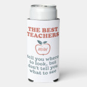 BESTE LERERS, aangepast monogram Seltzer Blikjeskoeler (Seltzer Achterkant)