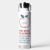 BESTE LERERS, aangepast monogram Waterfles (Voorkant)