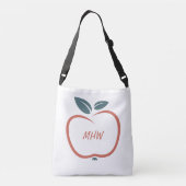 BESTE LERERS, aangepaste monogram Crossbody Tas (Achterkant)