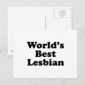 Beste lesbiennes ter wereld briefkaart (Voorkant / Achterkant)