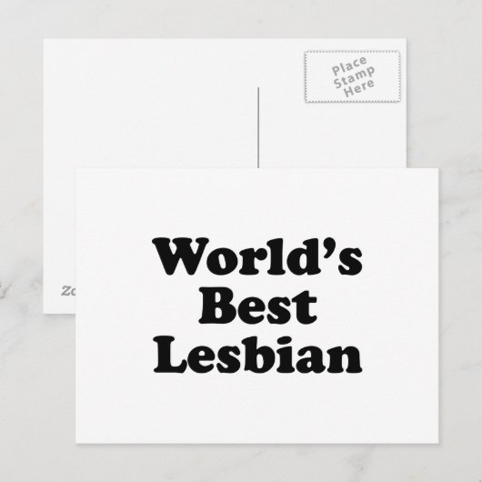 Beste lesbiennes ter wereld briefkaart (Voorkant / Achterkant)