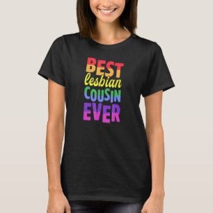 beste lesbische neef ooit lesbische pride familie  t-shirt