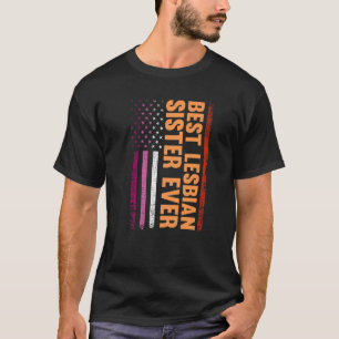 beste lesbische zus ooit lgbt lesbische gay pride t-shirt