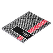 Beste leven altijd zwart met witte streep notitieboek (Linkerzijde)