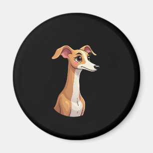 Beste leven met Arabische Greyhound T-Shi met lang Magneet