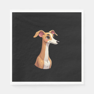 Beste leven met Arabische Greyhound T-Shi met lang Servet