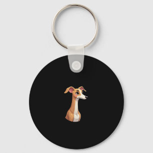 Beste leven met Arabische Greyhound T-Shi met lang Sleutelhanger