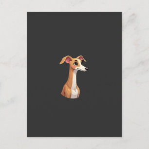 Beste leven met Arabische Greyhound T-shirt met la Briefkaart