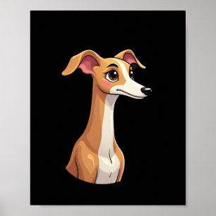 Beste leven met Arabische Greyhound T-shirt met la Poster