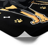 Beste leven met Beauce Sheepdog tanktop Poster (Hoek)
