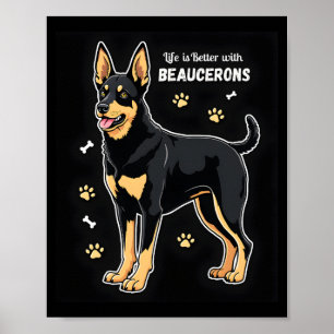 Beste leven met Beauce Sheepdog tanktop Poster