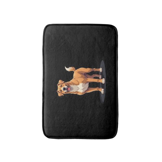 Beste leven met Dogo Canario T-shirt met lange mou Badmat (Voorkant Verticaal)