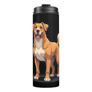 Beste leven met Dogo Canario T-shirt met lange mou Thermosbeker