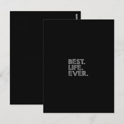 beste leven ooit briefkaart (Voorkant / Achterkant)