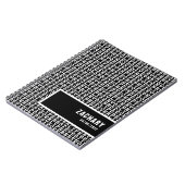 Beste leven ooit zwart met Witte tekst op maat Notitieboek (Linkerzijde)