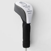 Beste Liefste Monogram Eerste Letters Man Van Verd Golfheadcover (Schuin)
