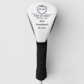 Beste Liefste Monogram Eerste Letters Man Van Verd Golfheadcover (Voorkant)