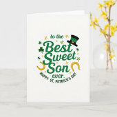 Beste lieve zoon St. Patrick kaart (Gele Bloem)