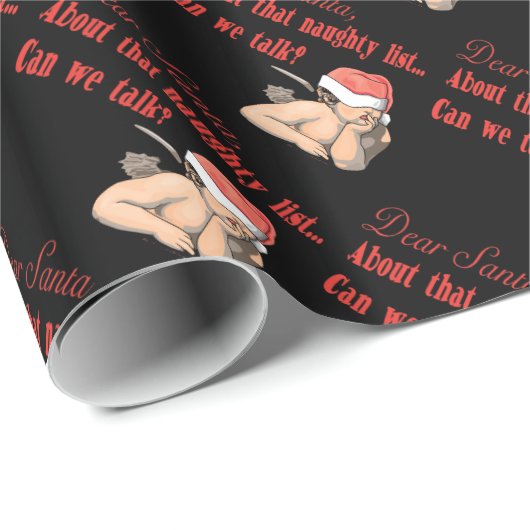 Beste lijst Santa Naughty Cadeaupapier (Rol Hoek)