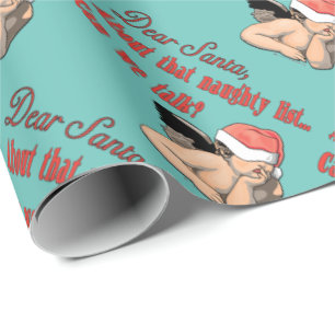 Beste lijst Santa Naughty Cadeaupapier