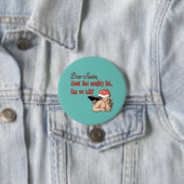 Beste lijst Santa Naughty Ronde Button 7,6 Cm (In situ)