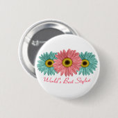 Beste lijst ter wereld ronde button 5,7 cm (Voorkant /achterkant)