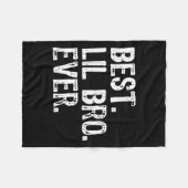 Beste Lil Bro ooit Familie Grappig Broertje Fleece Deken (Voorkant (Horizontaal))