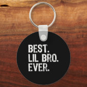 Beste Lil Bro ooit Familie Grappig Broertje Sleutelhanger (Voorkant)