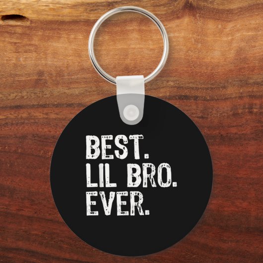 Beste Lil Bro ooit Familie Grappig Broertje Sleutelhanger (Voorkant)