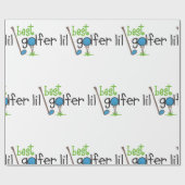 Beste Lil Golfer Cadeaupapier (Vlak)