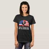 Beste Lil zuster ooit Amerikaanse vlag T-shirt (Voorkant volledig)