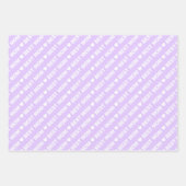 Beste Lila en witte papierbladen voor mama Inpakpapier Vel (Voorkant)