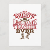 Beste Line Dance Docent Ooit Briefkaart (Voorkant)