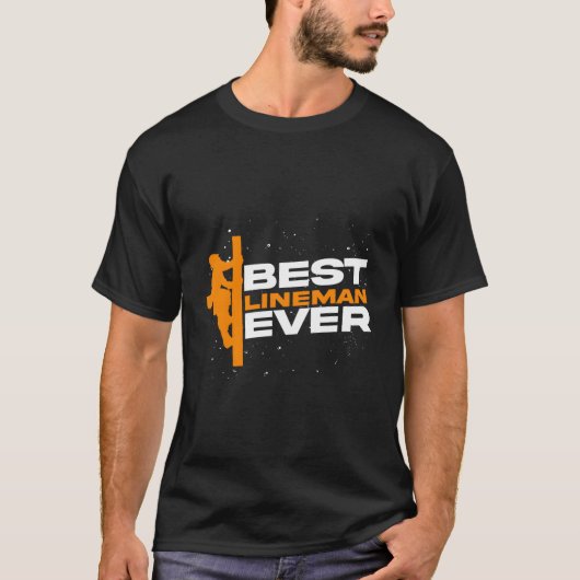 Beste Lineman ooit Lineworker Electricity Lineman T-shirt (Voorkant)