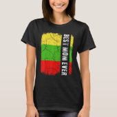 Beste Litouwse mam ooit Litouwen vlag moeder D T-shirt (Voorkant)