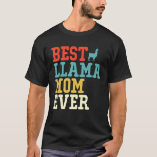 Beste LLAMA Moeder Ooit Vintage Retro T-shirt
