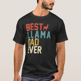 Beste LLAMA vader ooit retro Vintage T-shirt
