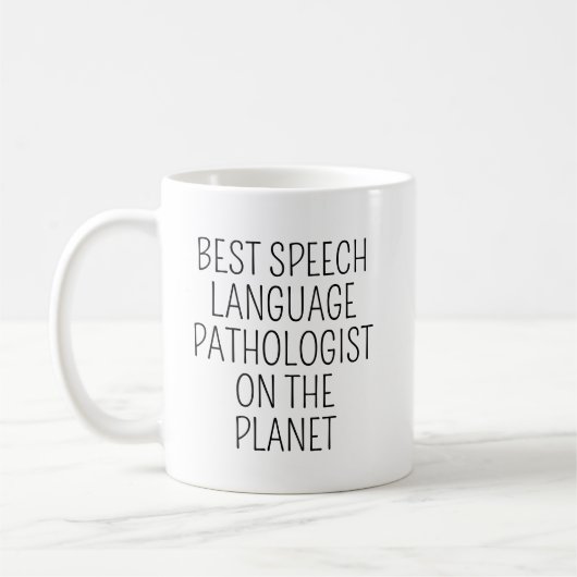 Beste logopedist/logopedist koffiemok (Links)