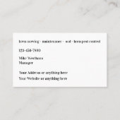 Beste lokale Visitekaartjes voor service (Achterkant)