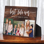 Beste Lola Ooit Hout Kleinkinderen Fotocollage Fotoplaat<br><div class="desc">Vier de "Beste Lola ooit" met deze gepersonaliseerde kleinkinderen foto collage plaque. Dit oprechte geschenk bevat een prachtig gerangschikte collage van gekoesterde foto's die speciale momenten vastleggen, aangevuld met een liefdevolle boodschap. Gemaakt van hoogwaardige materialen met een strakke afwerking, het is ideaal om thuis te laten zien als een gekoesterde...</div>