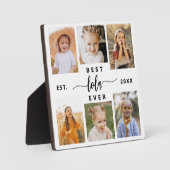 Beste Lola ooit - Kleinkinderen Fotocollage Fotoplaat (Voorkant)
