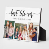 Beste Lola ooit - Kleinkinderen Fotocollage Fotoplaat (Zijkant)