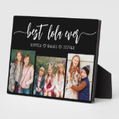 Beste Lola ooit - Kleinkinderen Fotocollage Fotoplaat (Zijkant)