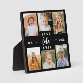 Beste Lola ooit - Kleinkinderen Fotocollage Fotoplaat (Voorkant)