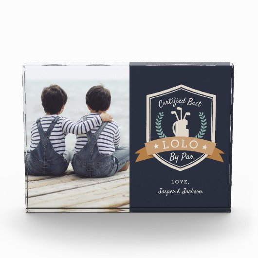 Beste Lolo door Par | Golf Grandpa Fotoblokken (Voorkant)