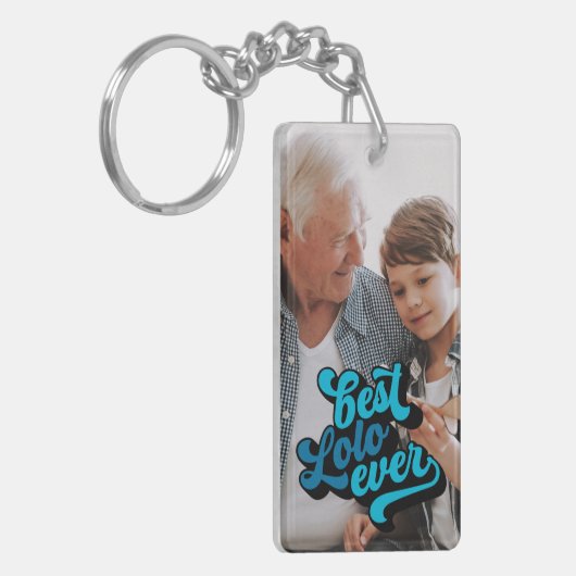Beste Lolo Ever | Foto opa Sleutelhanger (Voorkant Links)